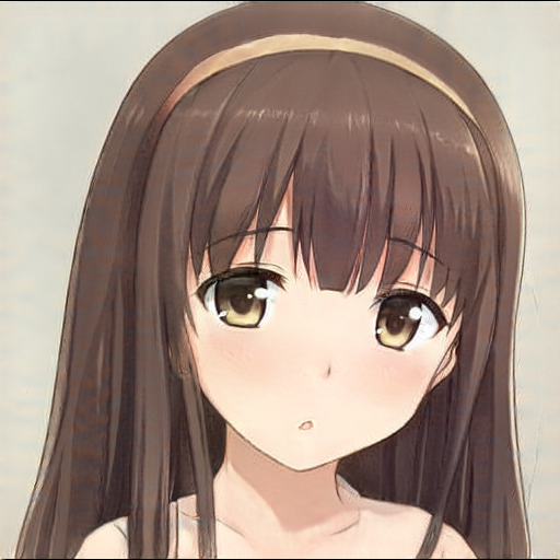 StyleGAN2で生成された高品質なアニメ風キャラクター画像
